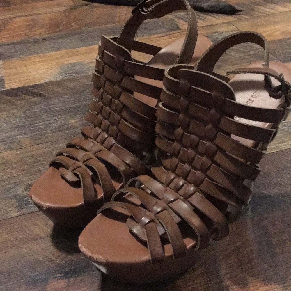 Mossimo Supply Co. Strappy wedges